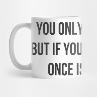 Once is Enough Mug